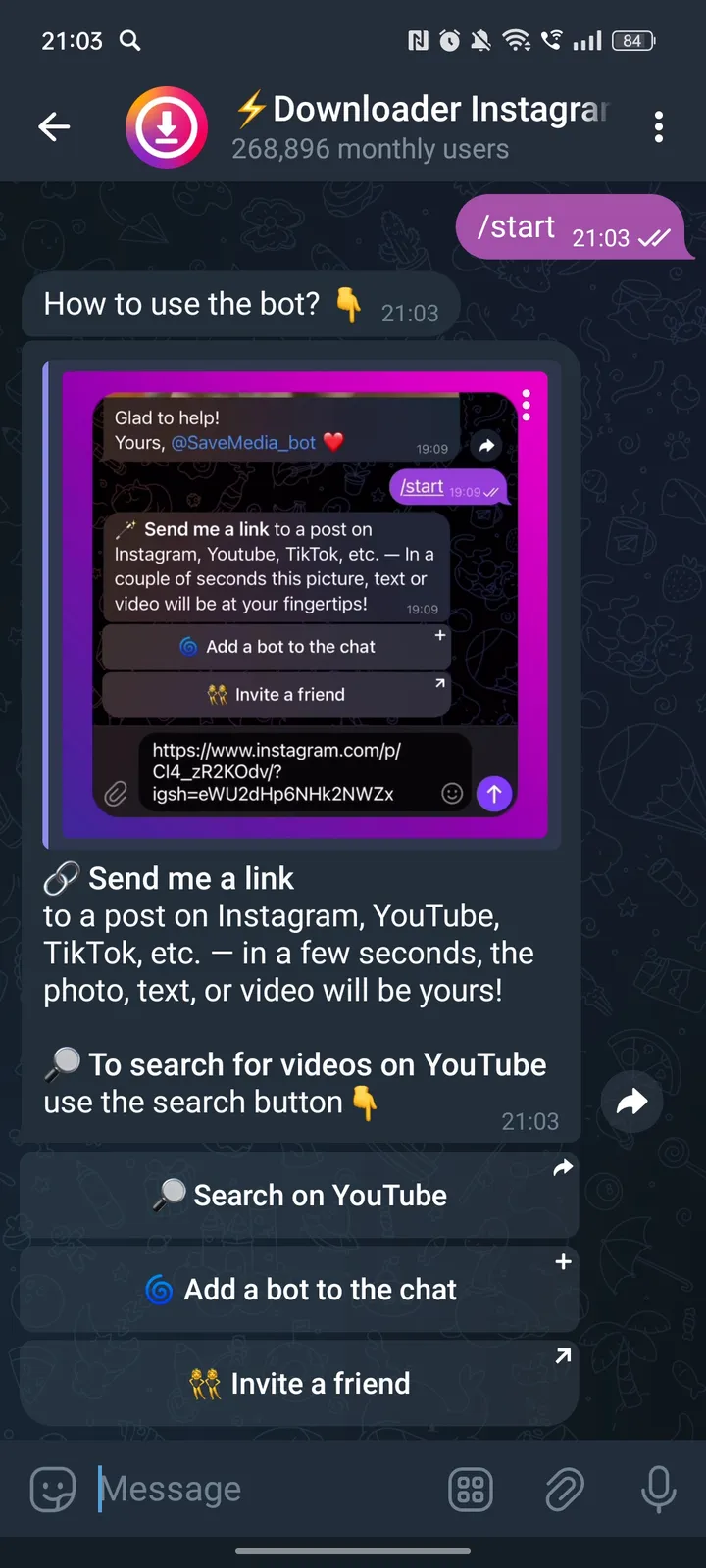 Downloader Instagram, TikTok, Pinterest screenshot 1