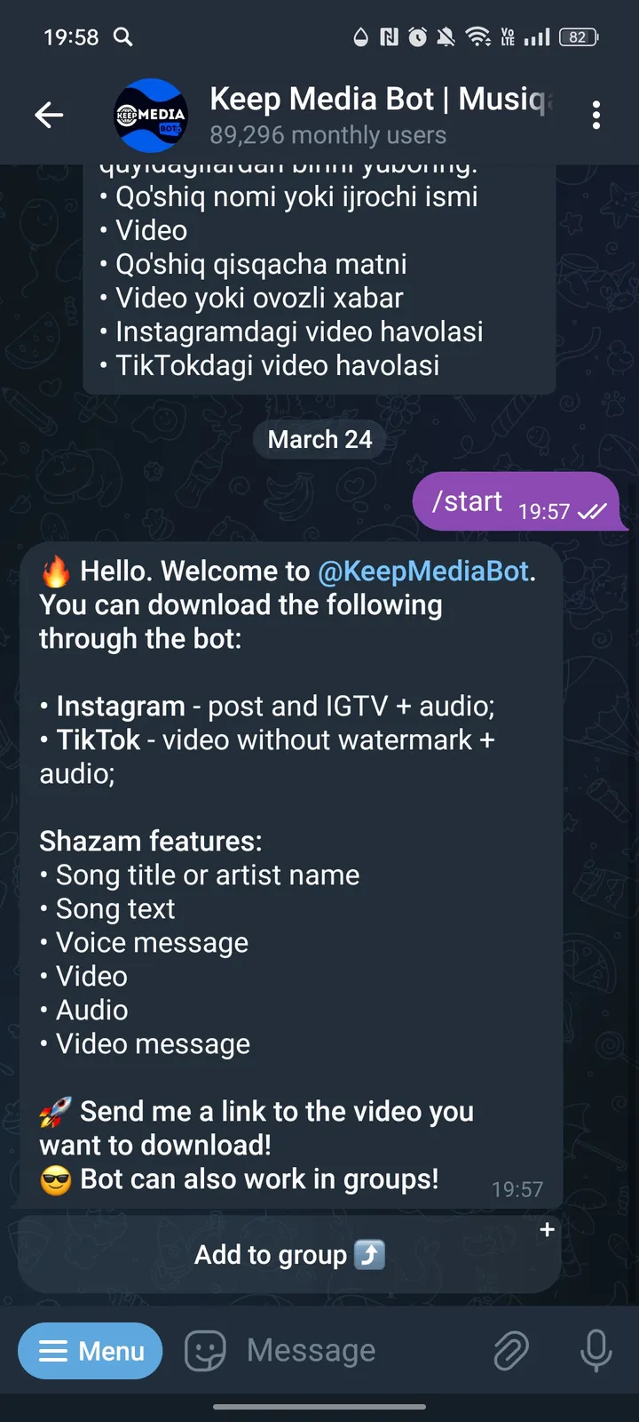 Keep Media Bot screenshot 2