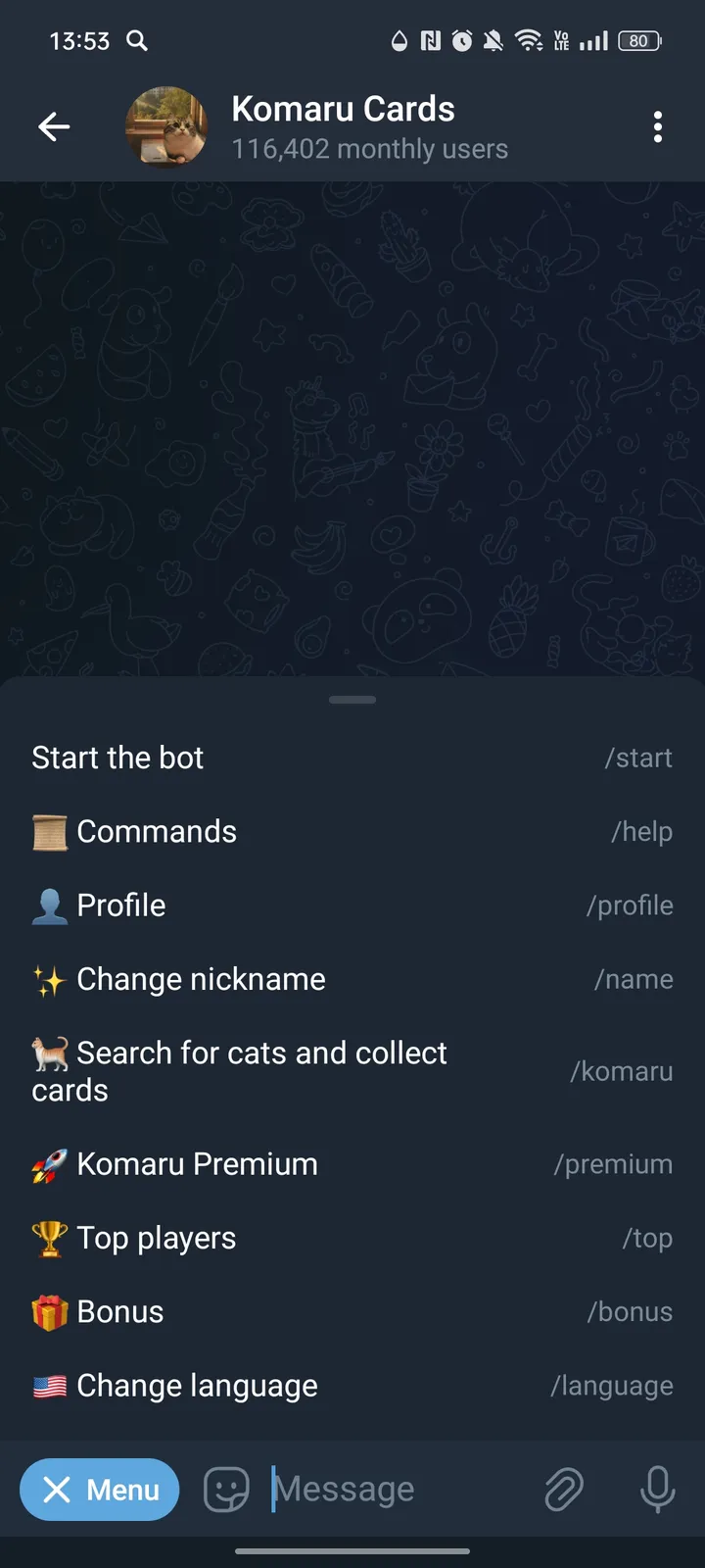 Komaru Cards screenshot 2