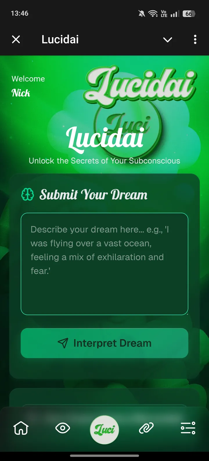 How Lucid AI Dream looks