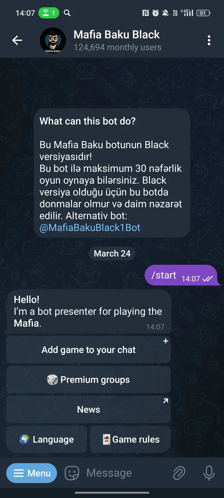 Mafia Baku Black screenshot 1