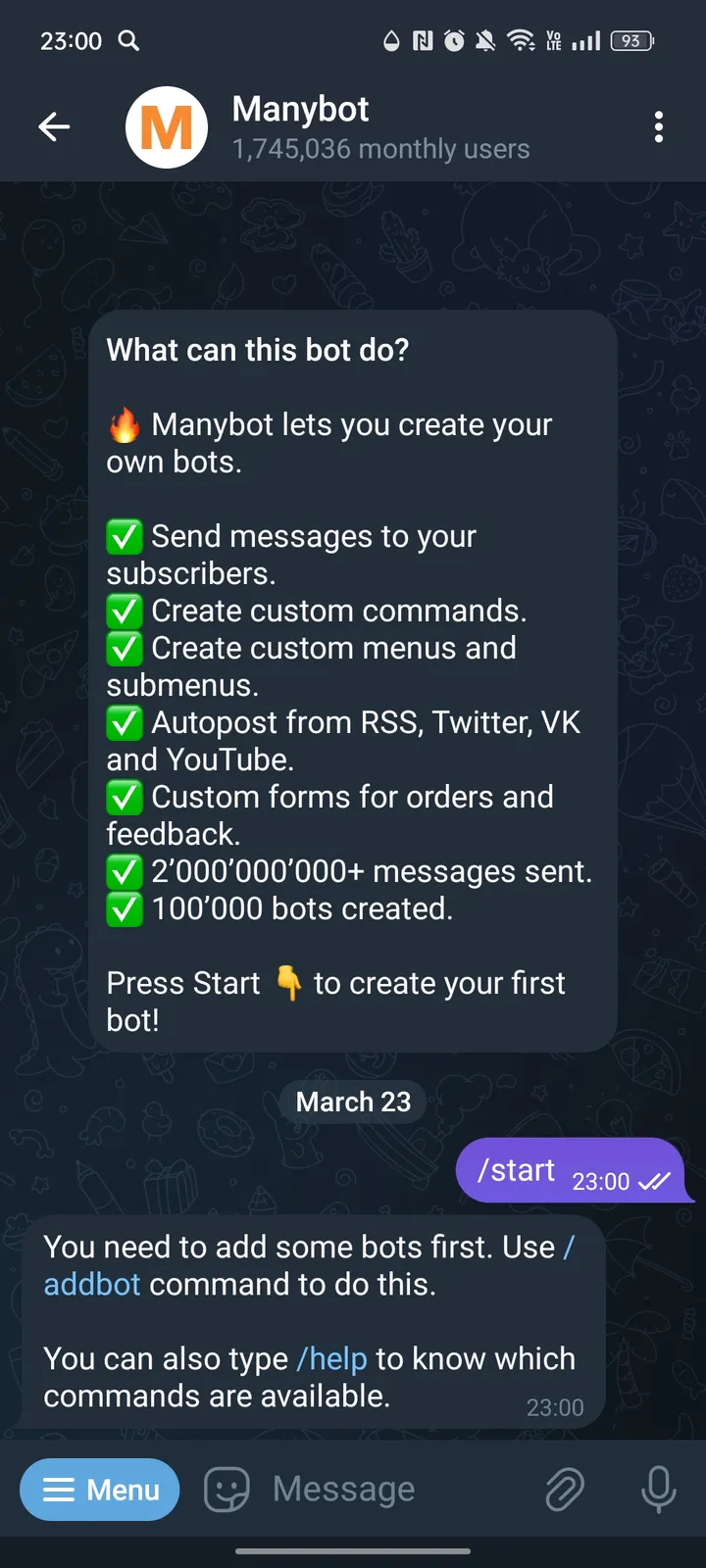 Manybot screenshot 1