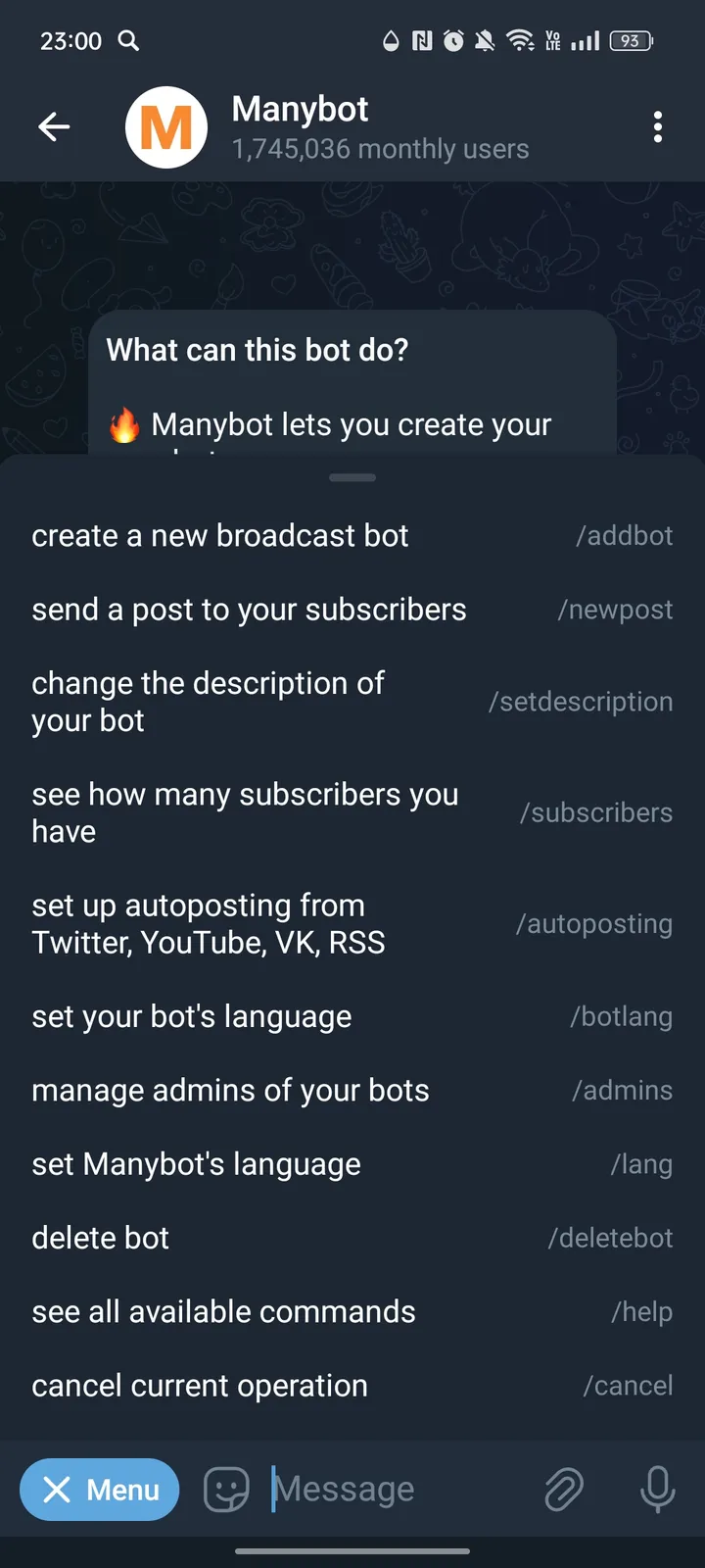 Manybot screenshot 2