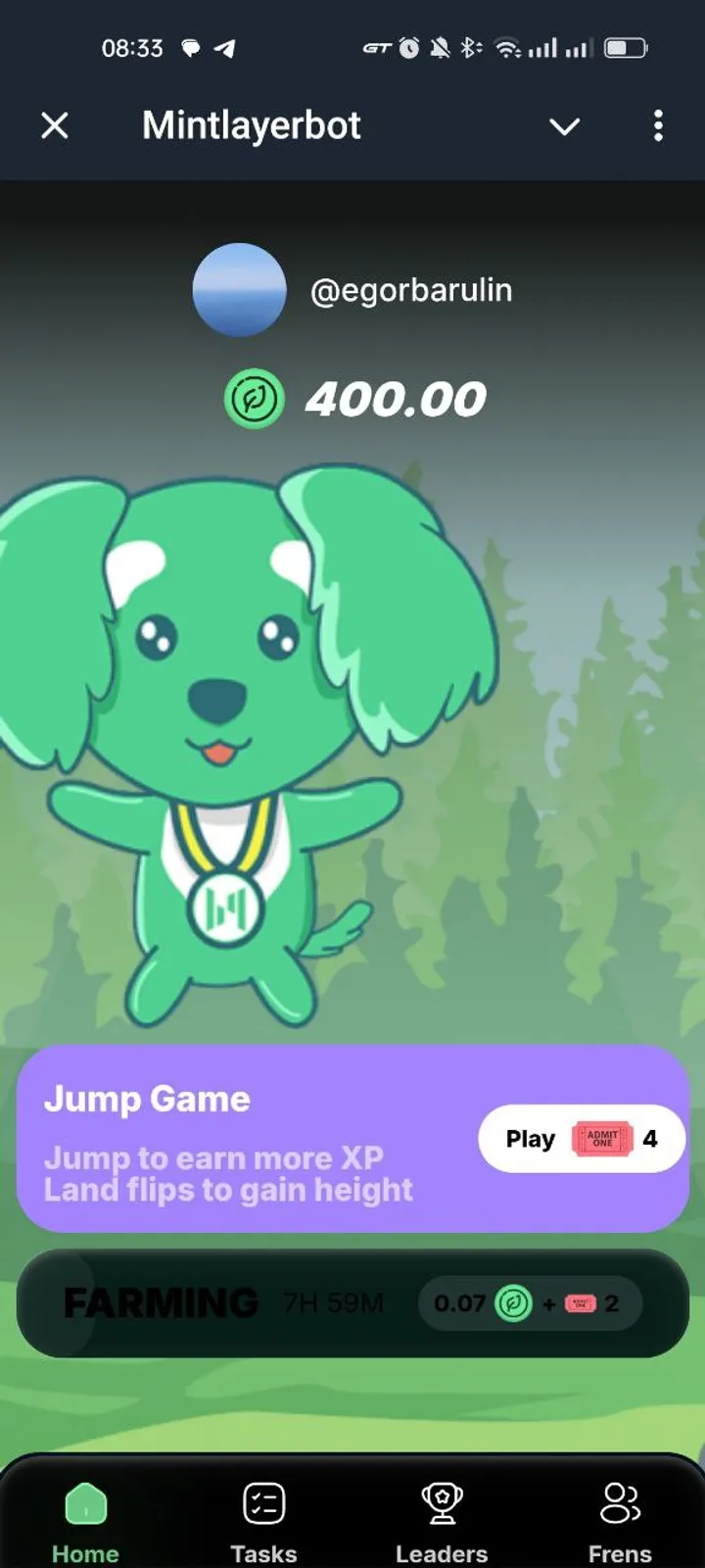 Mintlayerbot screenshot 1