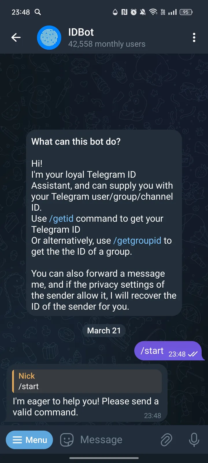 IDBot screenshot 1