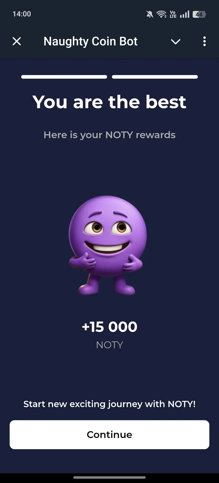 Naughty Coin Bot screenshot 1
