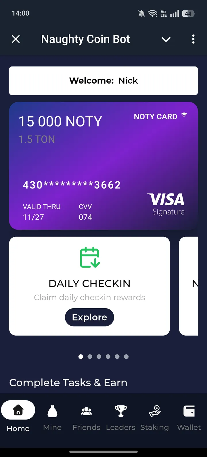 Naughty Coin Bot screenshot 2