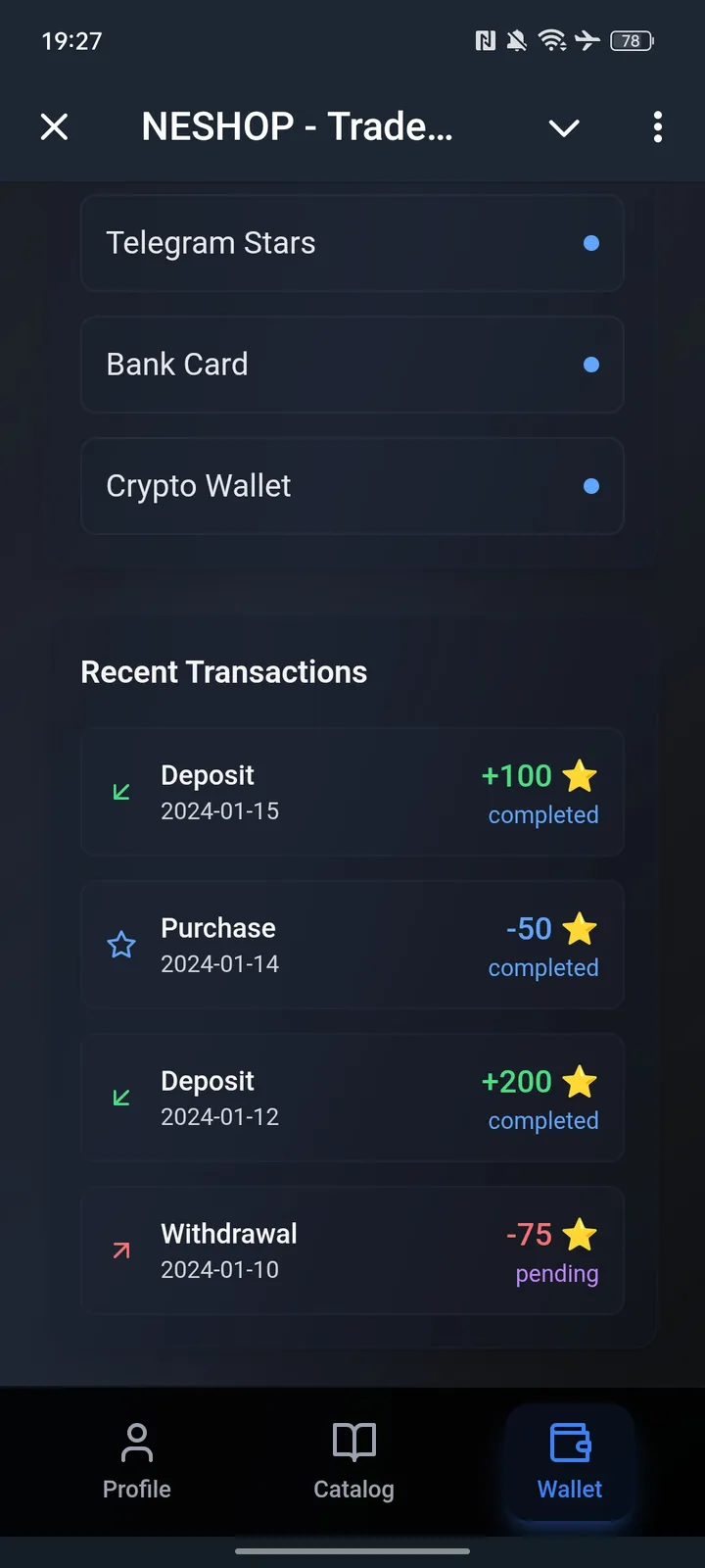 How NESHOP looks