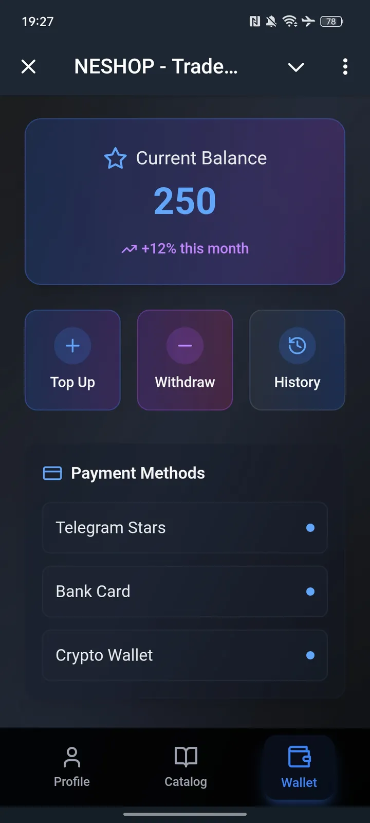 How NESHOP looks