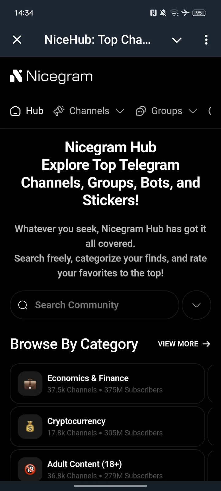 NiceHub screenshot 1