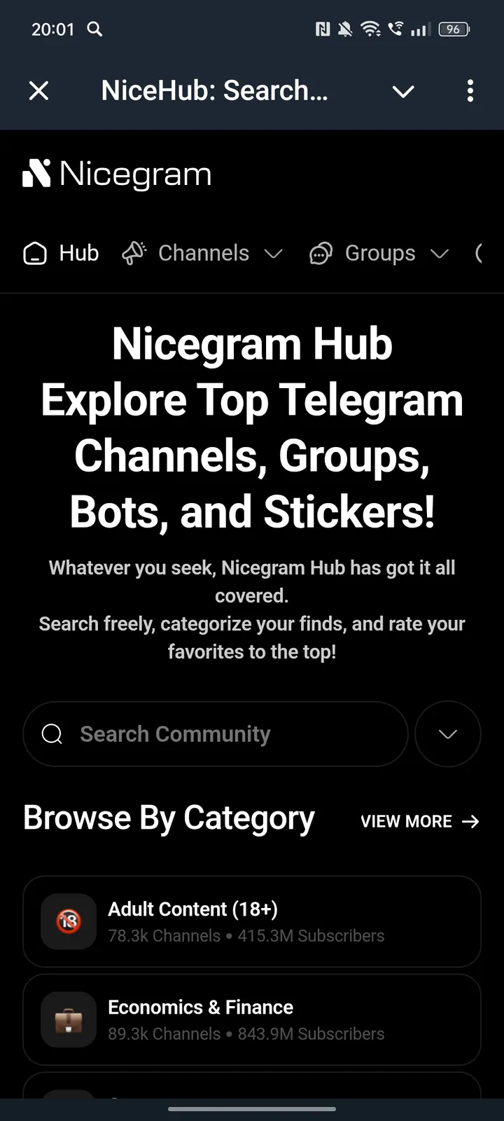 Nice Hub Search screenshot 1