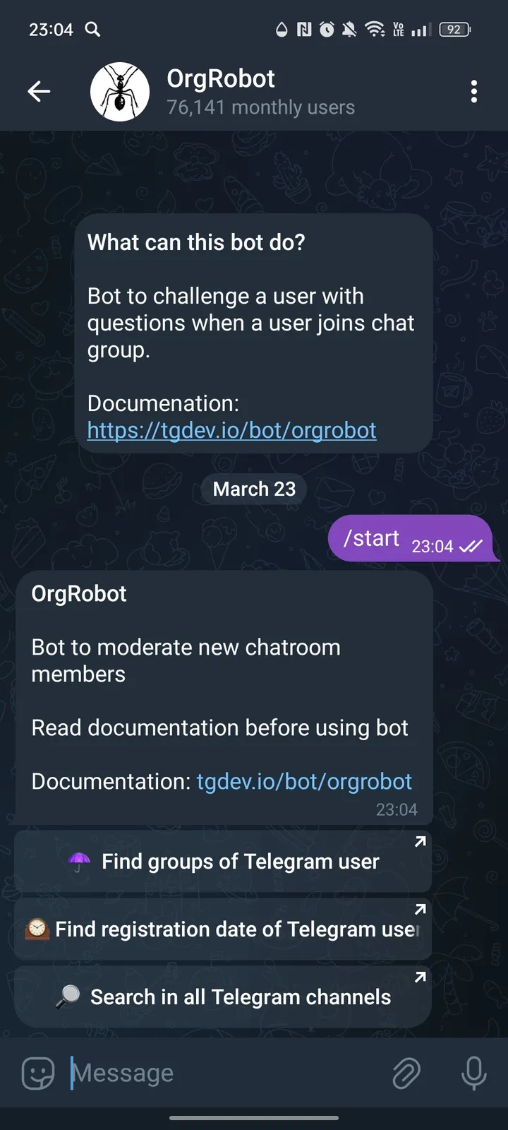 OrgRobot screenshot 1