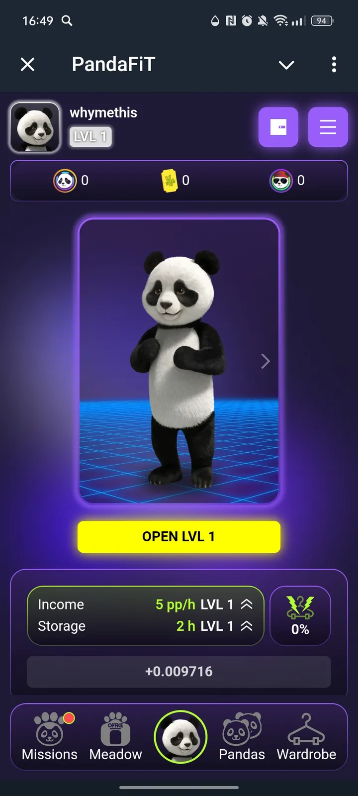 PandaFiT screenshot 1