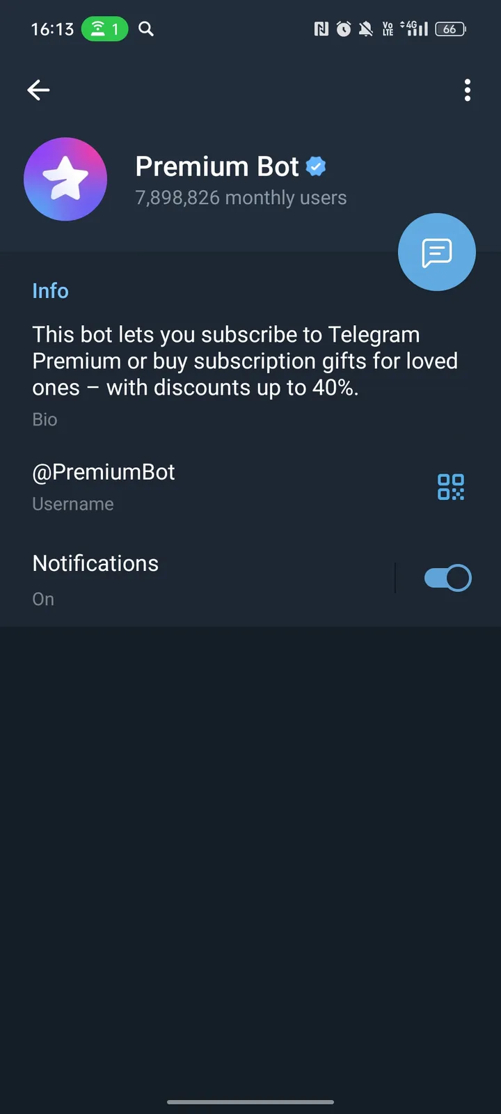 How Premium Bot looks