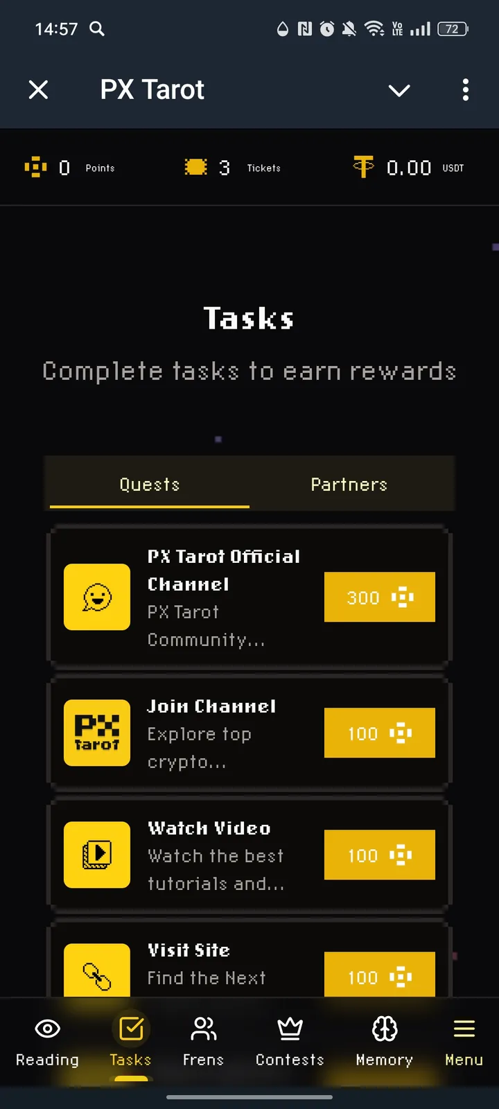 PX Tarot screenshot 2