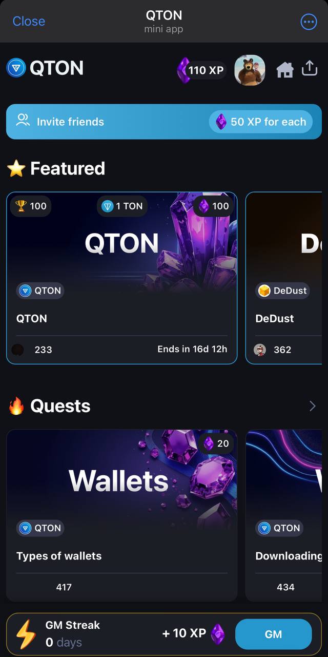 How QTON looks