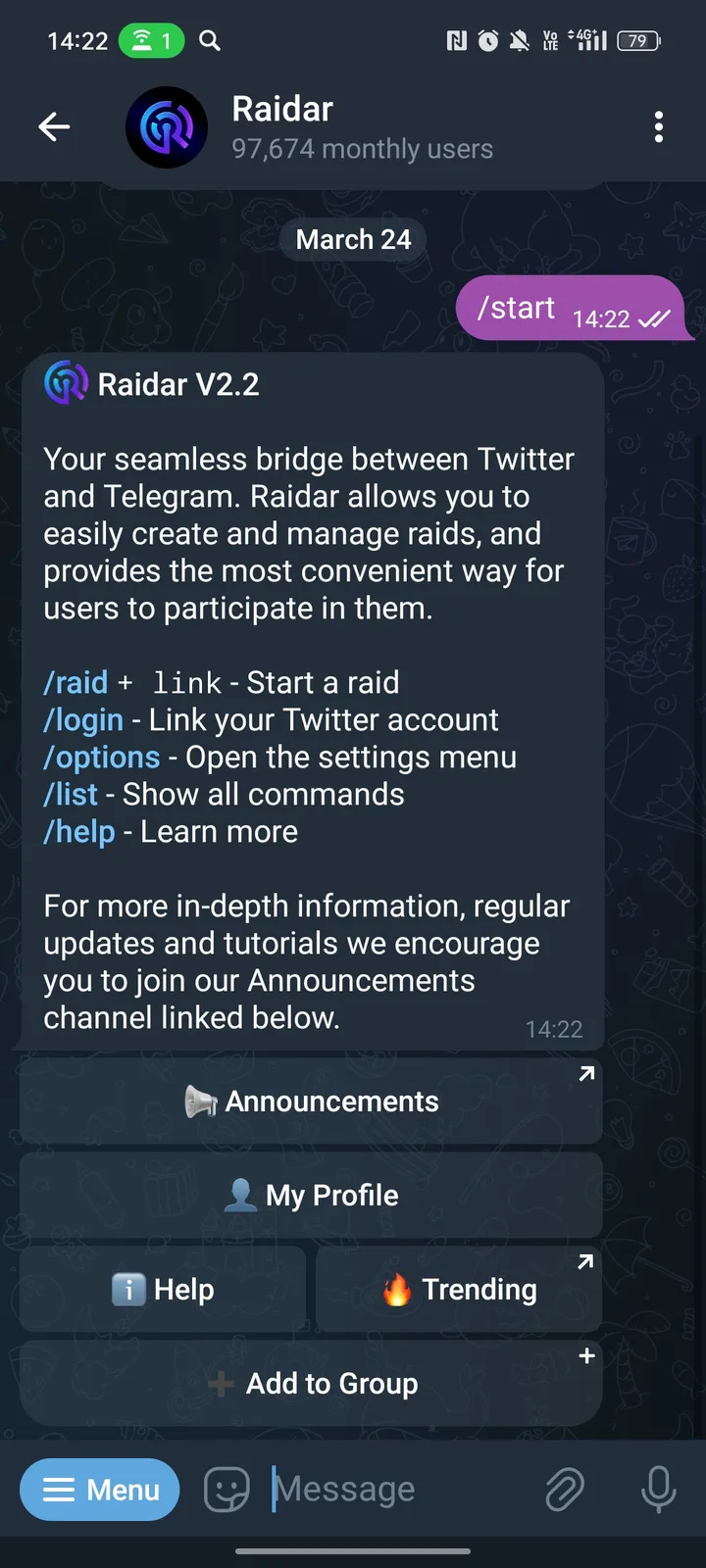 Raidar screenshot 2