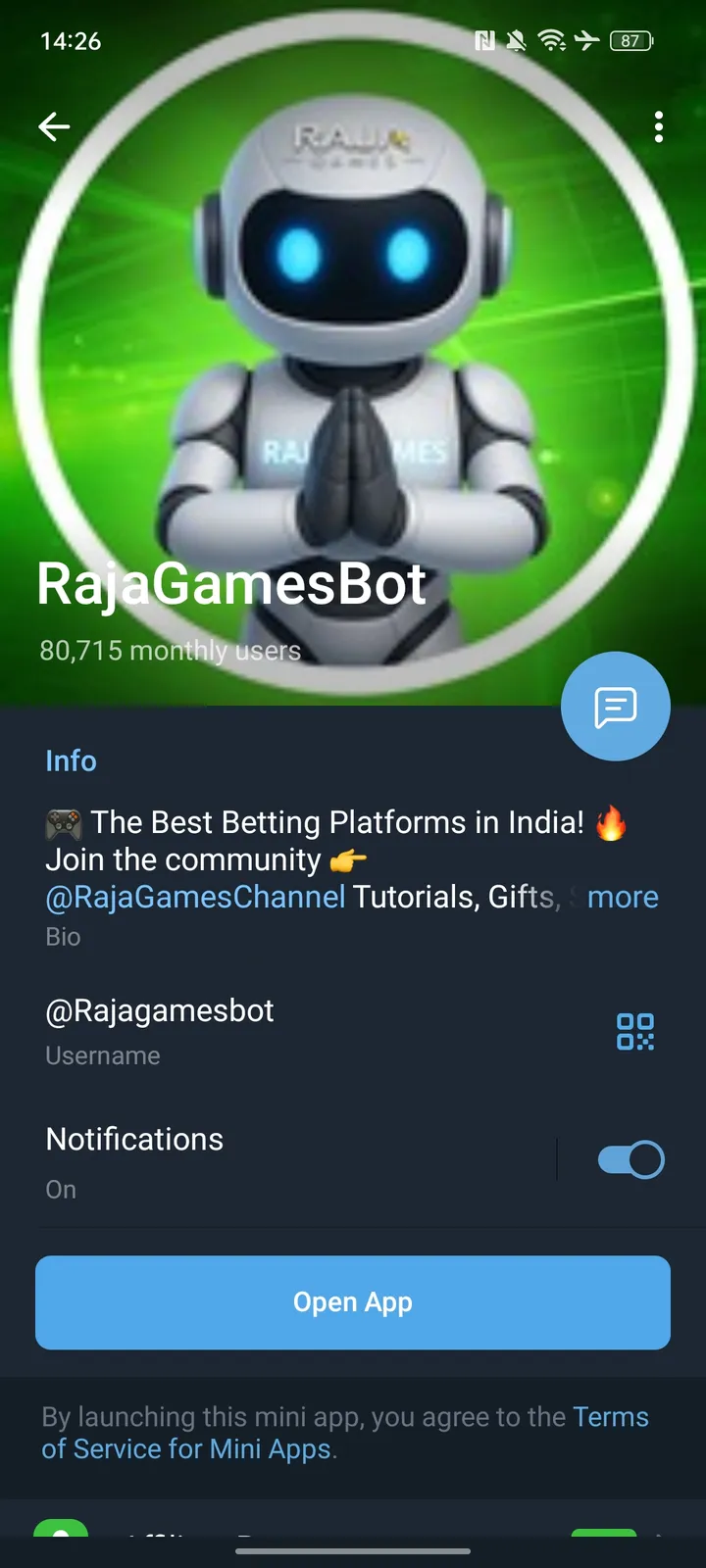 RajaGamesBot screenshot 4
