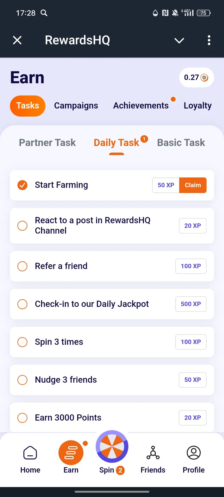 RewardsHQ screenshot 2