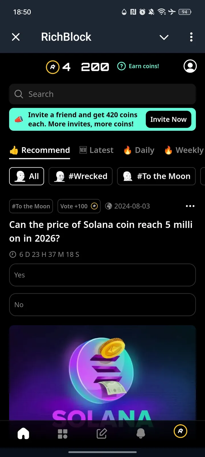RichBlock screenshot 2