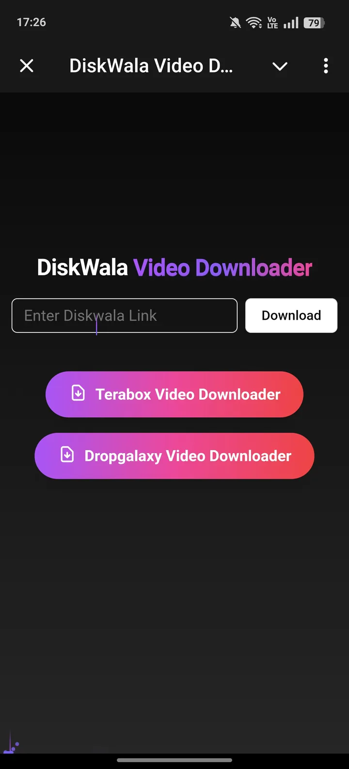 DiskWala Video Downloader screenshot 1