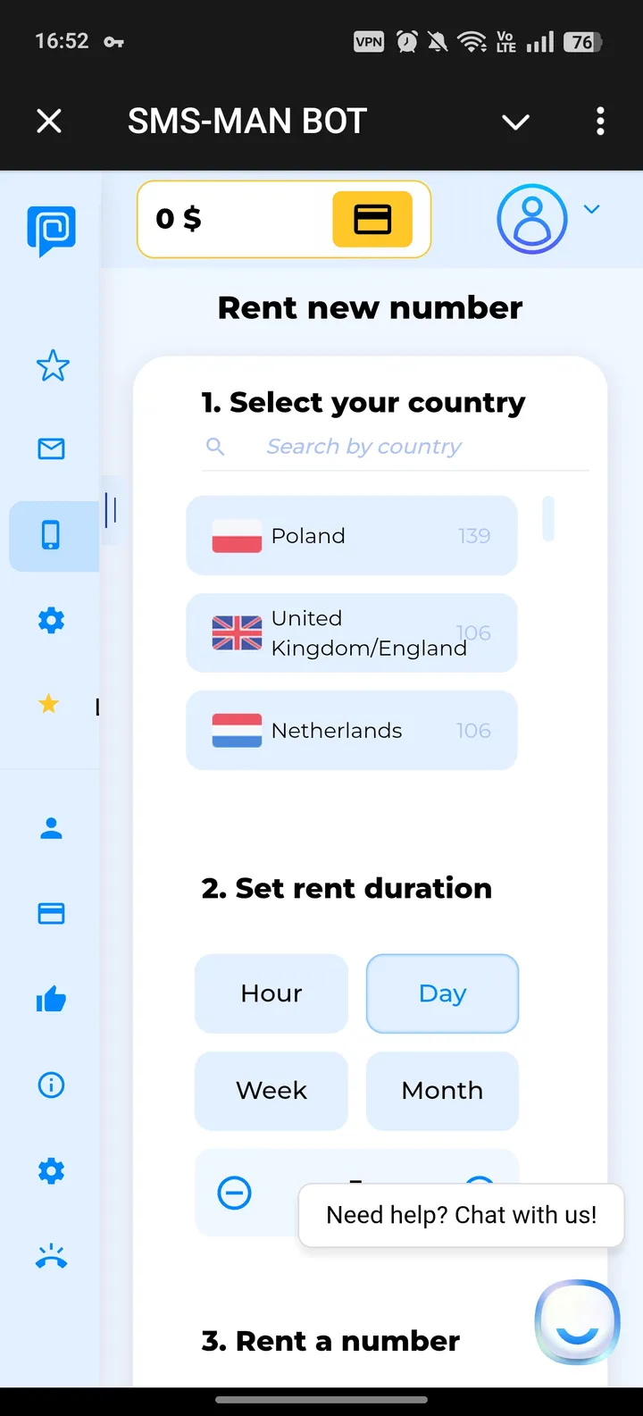 SMS-MAN screenshot 3