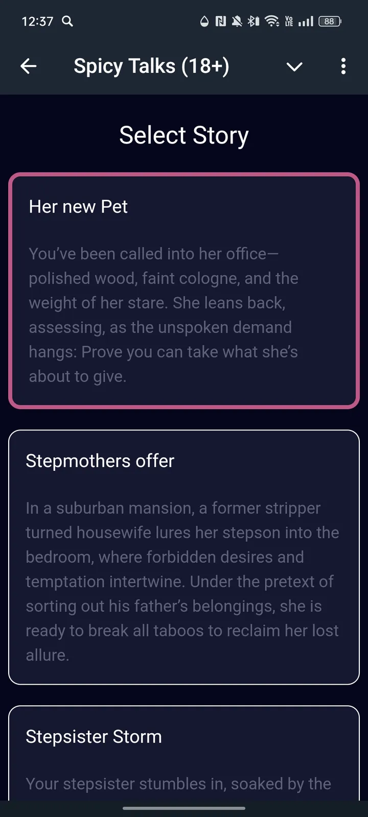 Spicy Talks screenshot 3