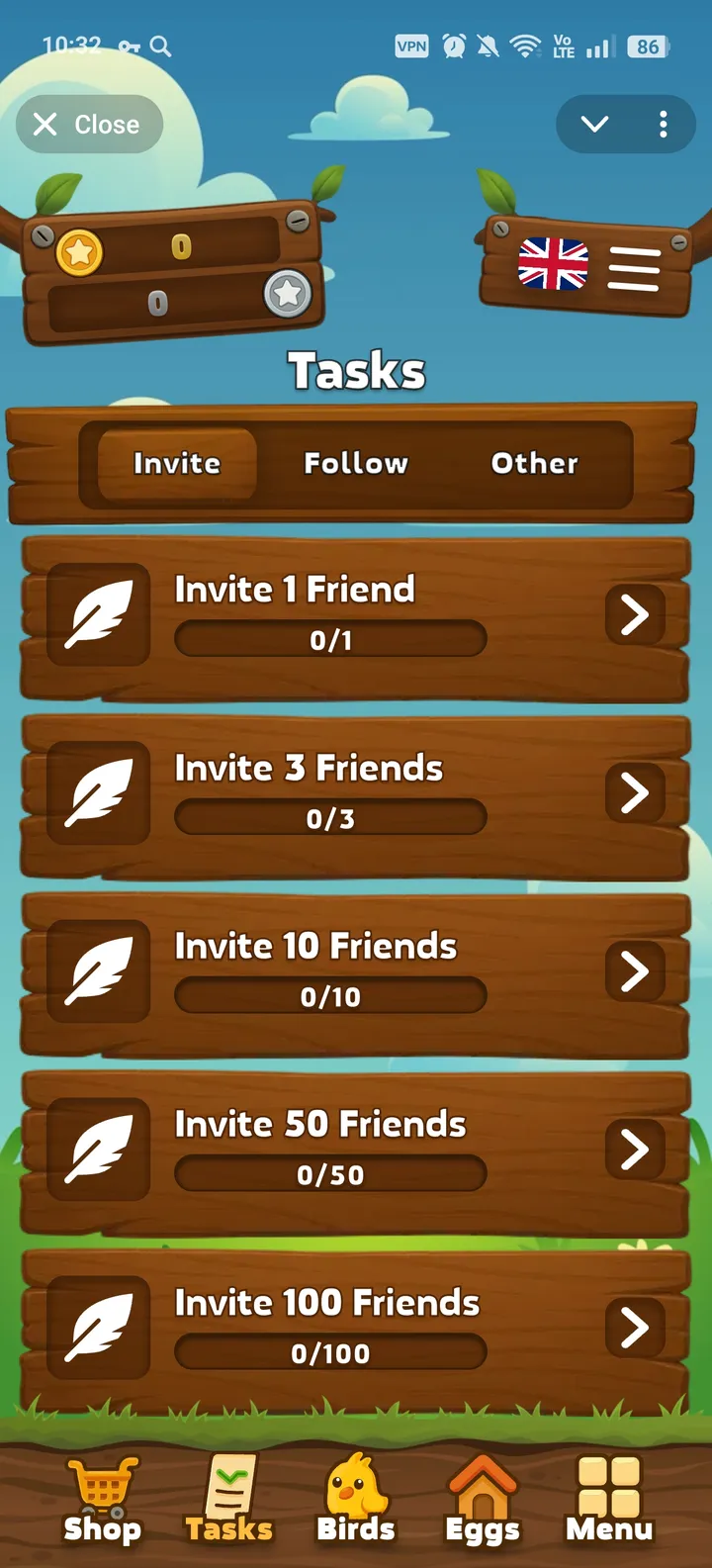 Stars Birds screenshot 2