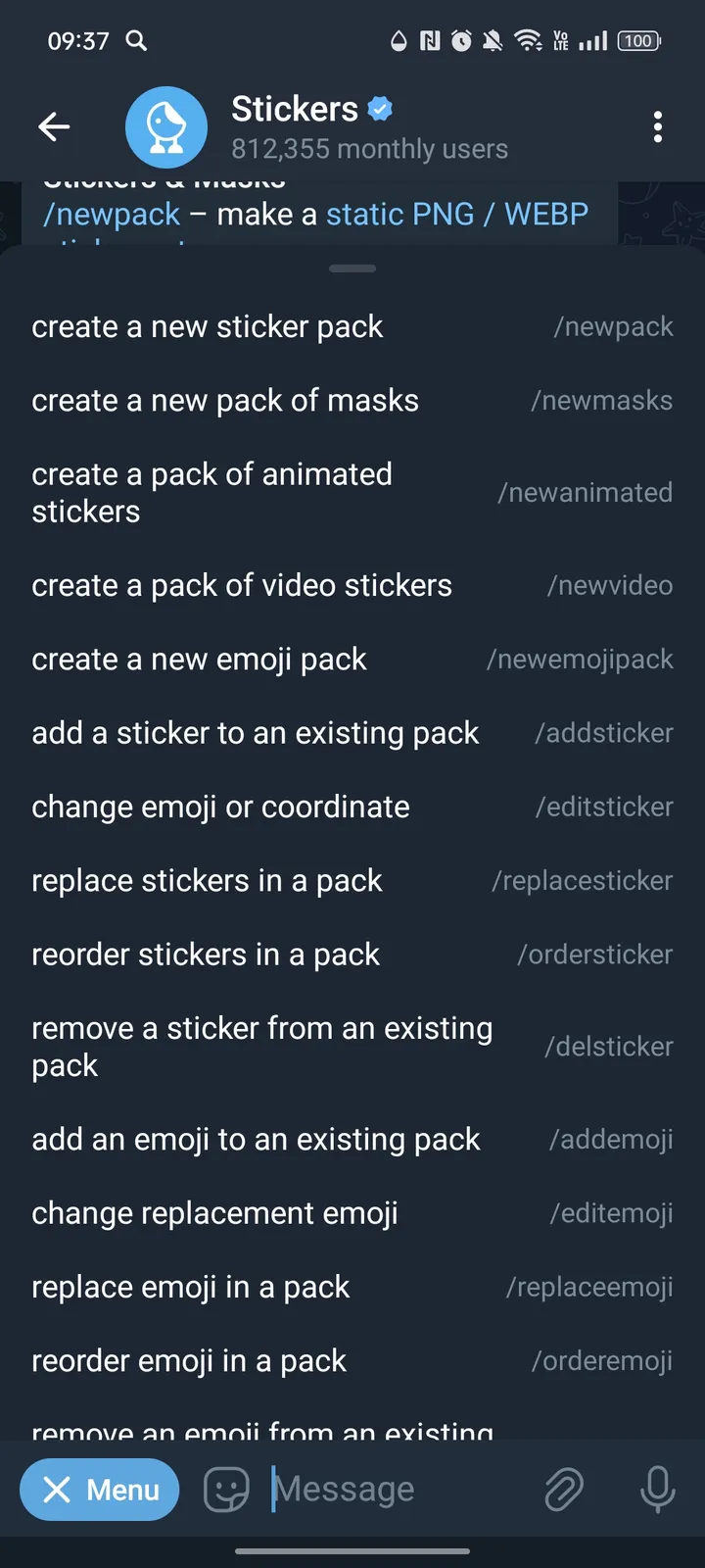How Stickers Bot looks