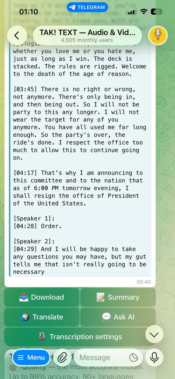 TAK Text screenshot 2