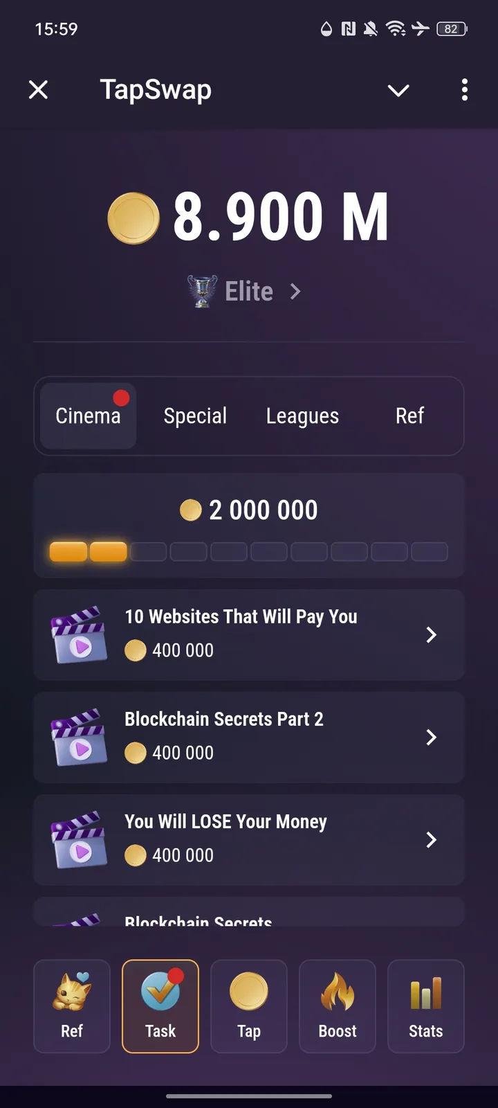 TapSwap screenshot 2