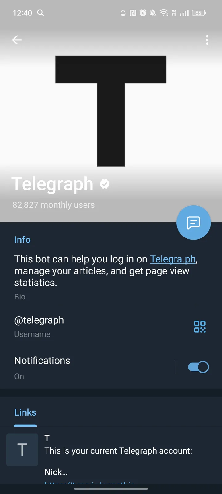 Telegraph screenshot 4