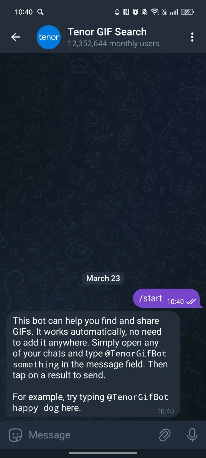 Tenor GIF Search screenshot 1