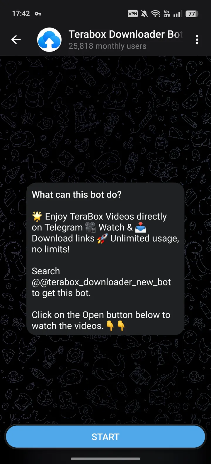 Terabox Downloader Bot screenshot 2