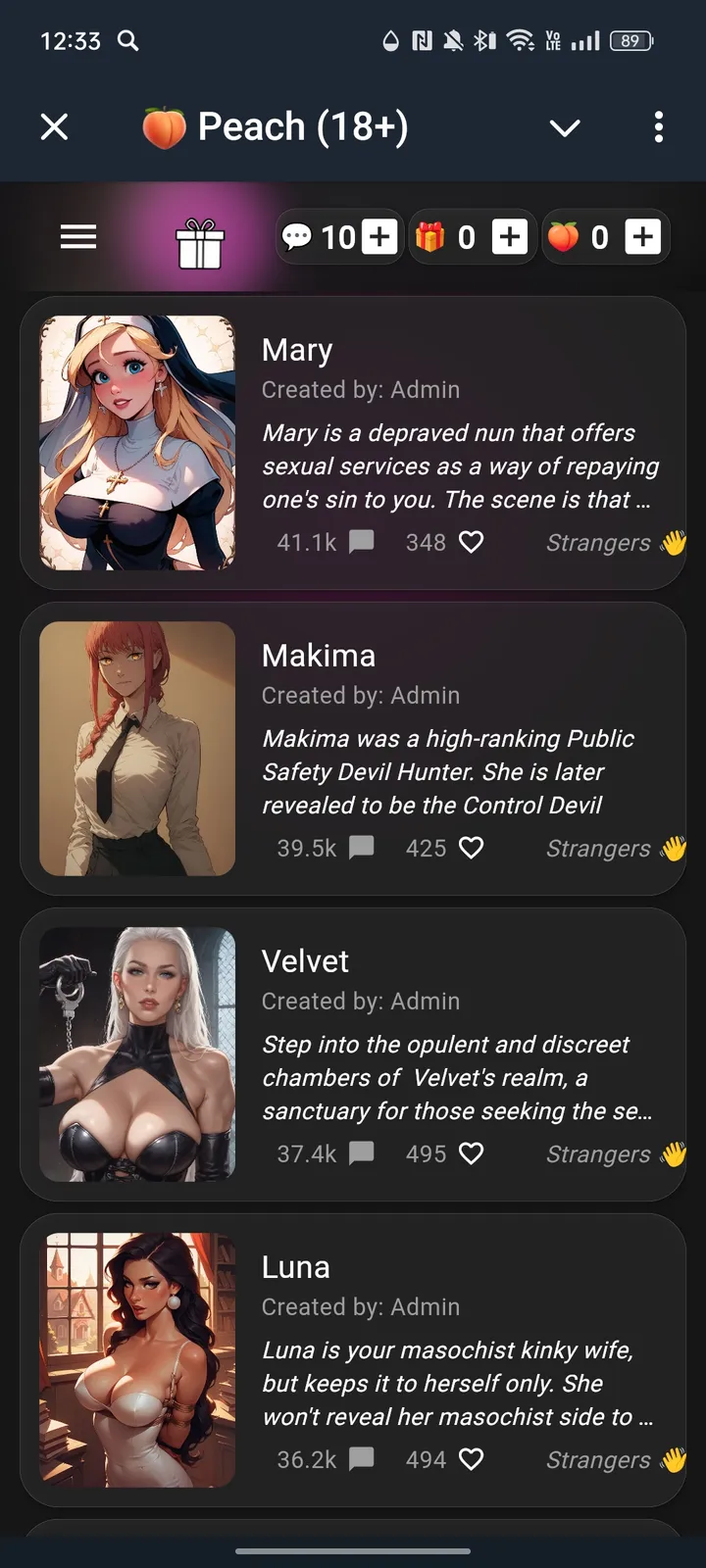 Peach screenshot 2