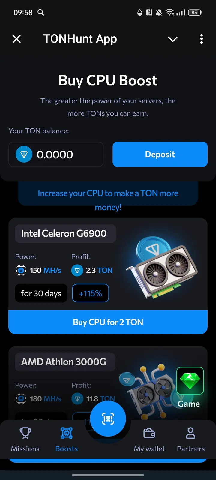TONHunt App screenshot 2