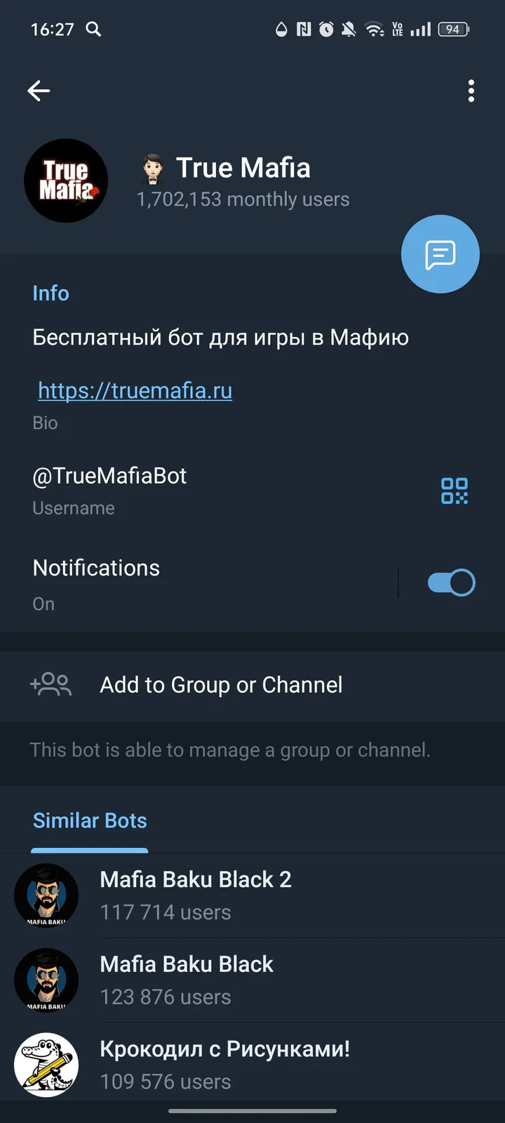 How True Mafia looks