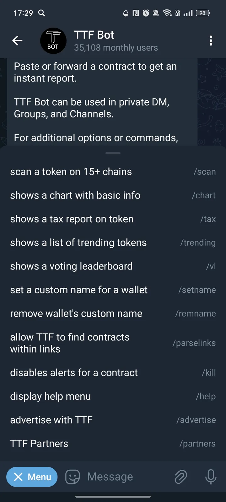 TTF Bot screenshot 3