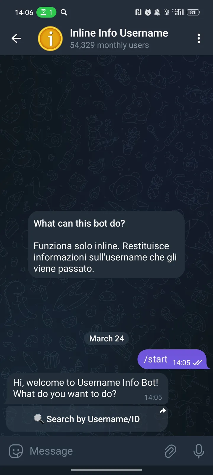 US Info Bot screenshot 2