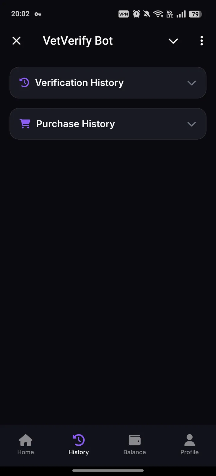 VetVerify Bot screenshot 2