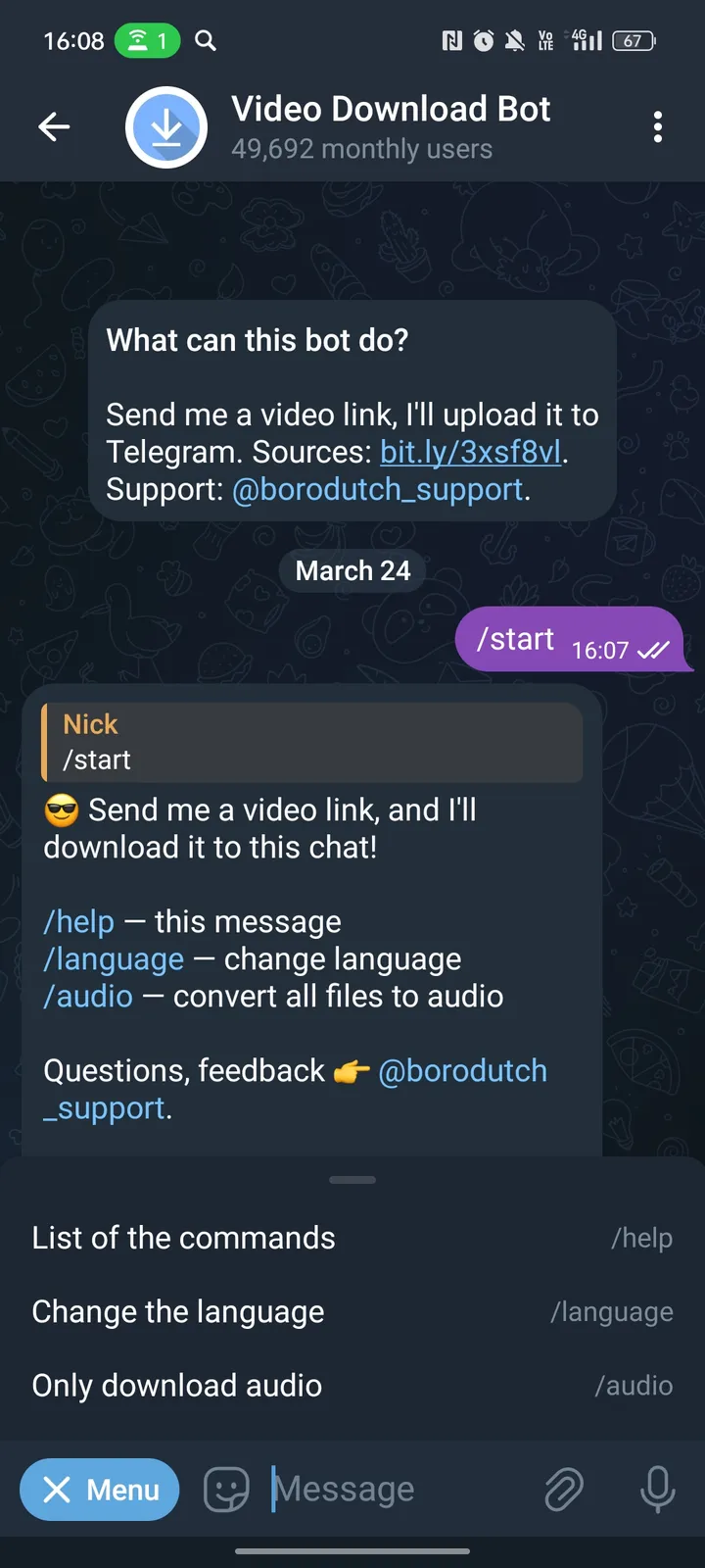 Video Download Bot screenshot 2