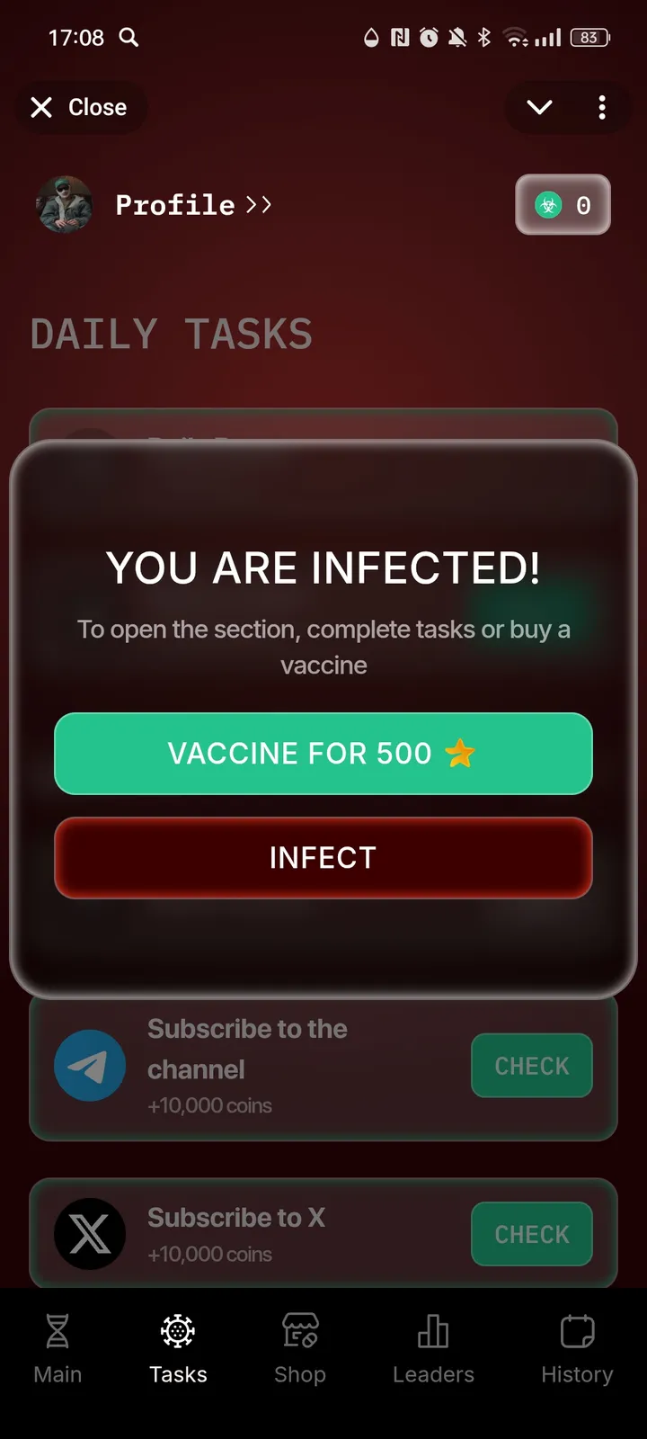 How VIRUS BOT looks
