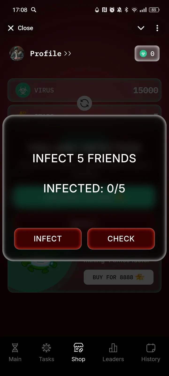 How VIRUS BOT looks