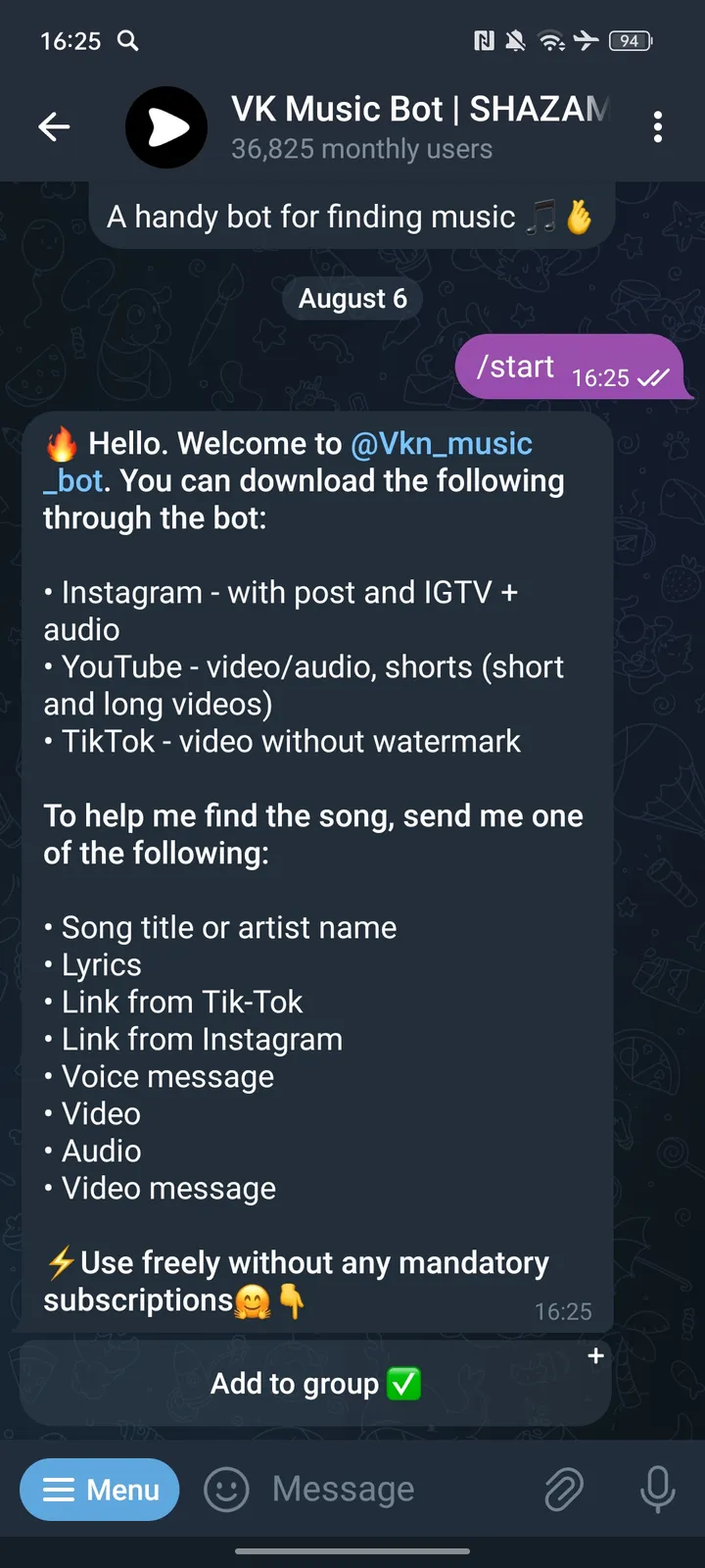 VK Music Shazam screenshot 2