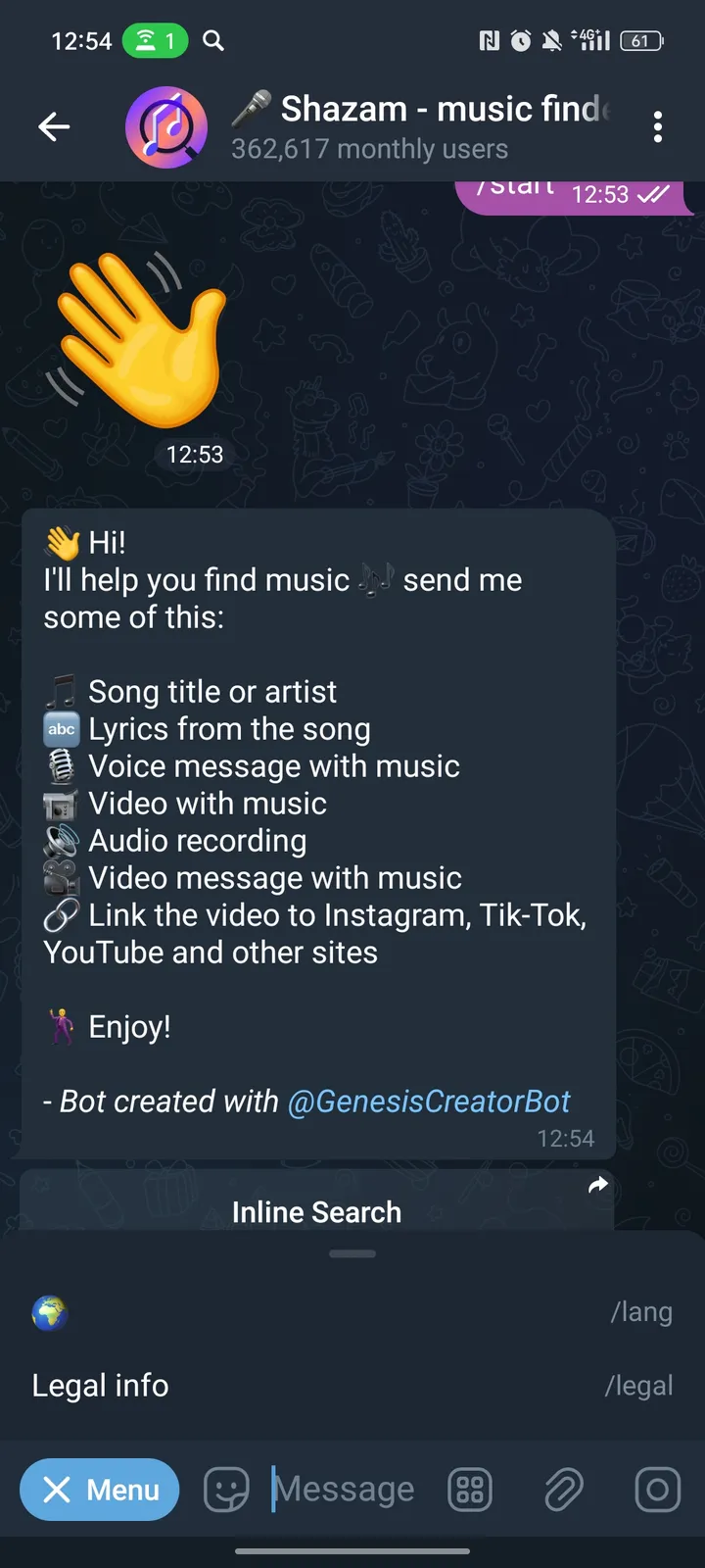 How Voice Shazam looks