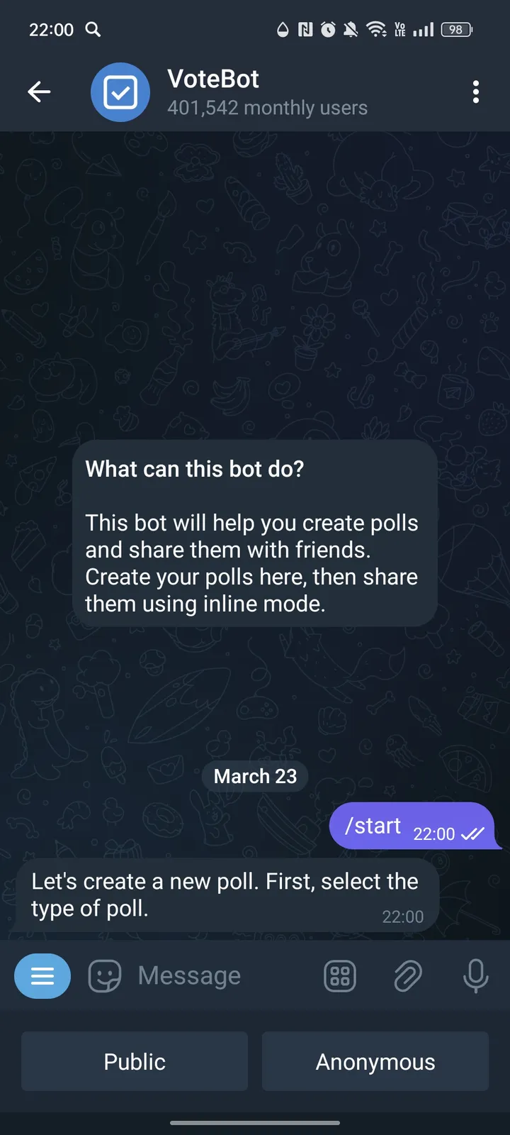 VoteBot screenshot 2