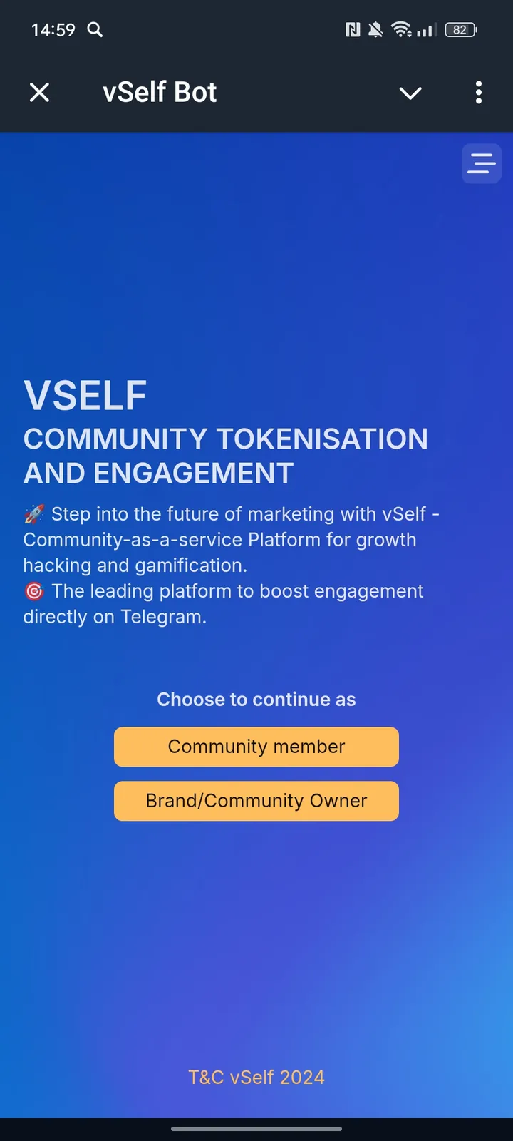 vSelf Bot screenshot 1