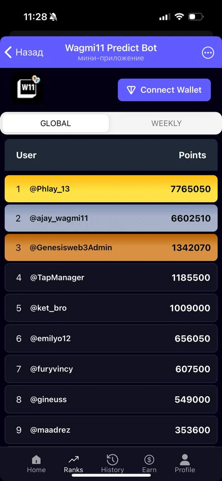 Wagmi11 Predict Bot screenshot 3