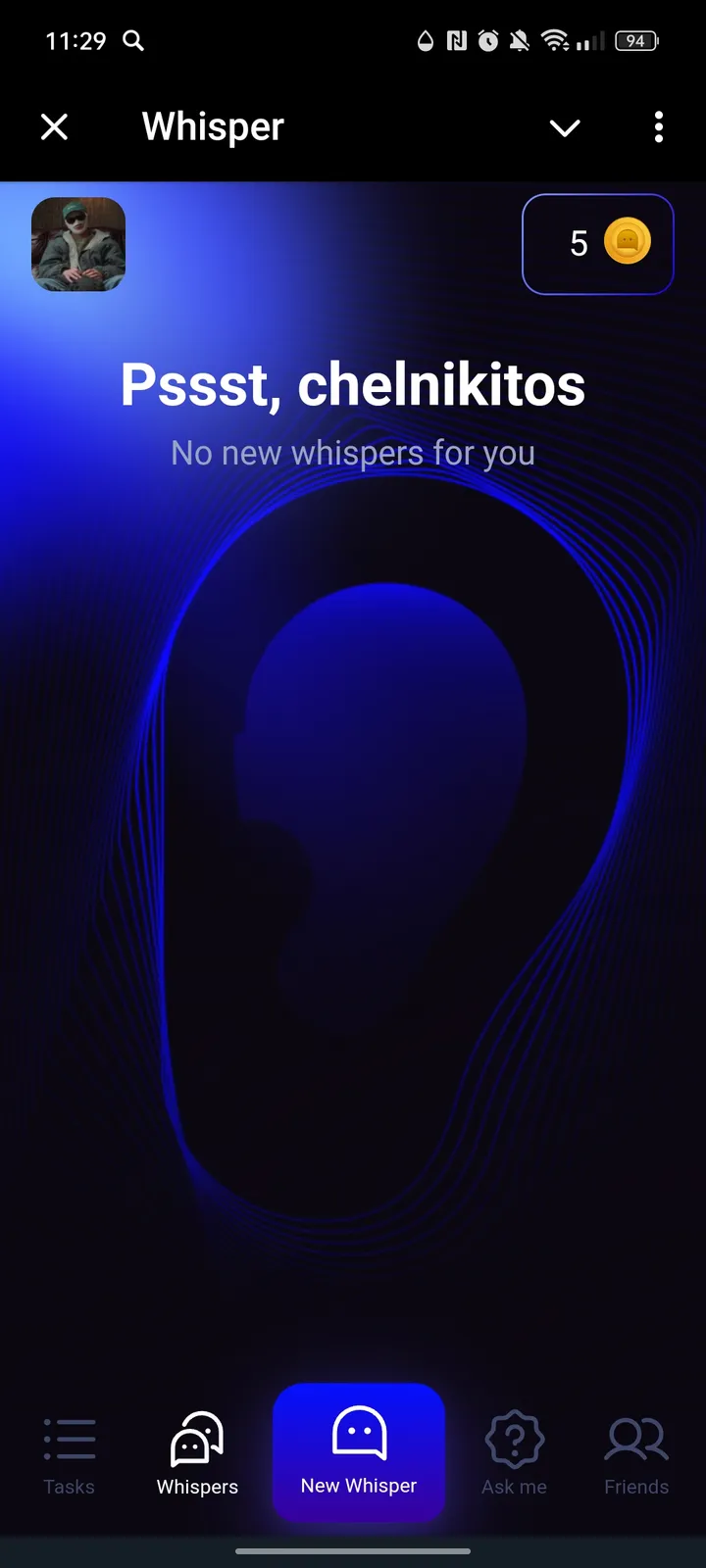 Whisper screenshot 1