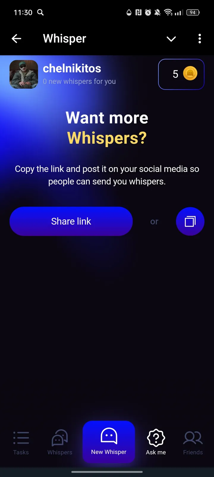 Whisper screenshot 3